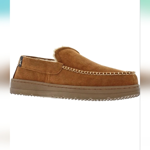 C - NIB Eddie Bauer mens suede slippers - Picture 1 of 6